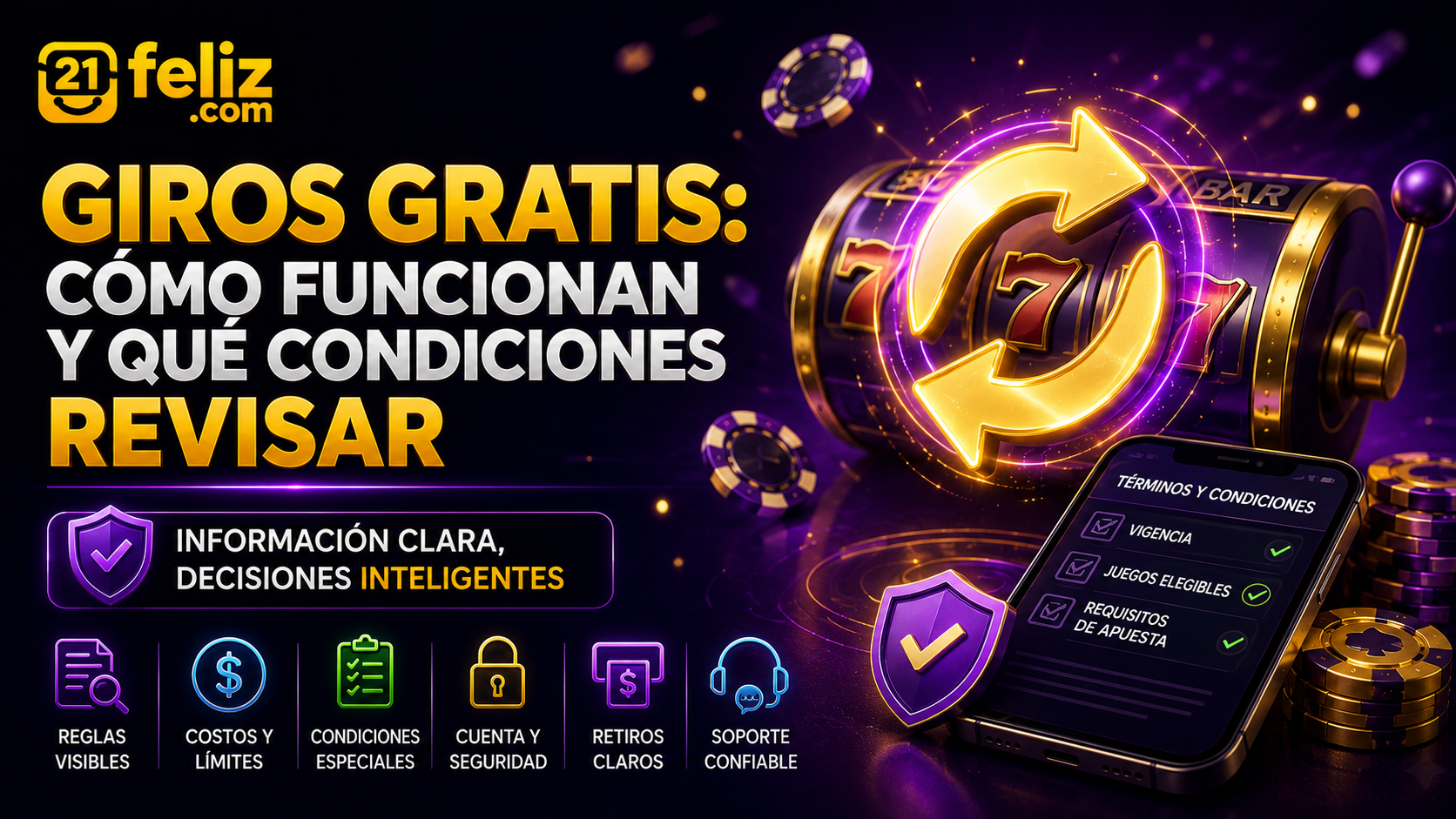 Escena digital sobre giros gratis con interfaz móvil clara y elementos de juego sobrios en un entorno de casino online.