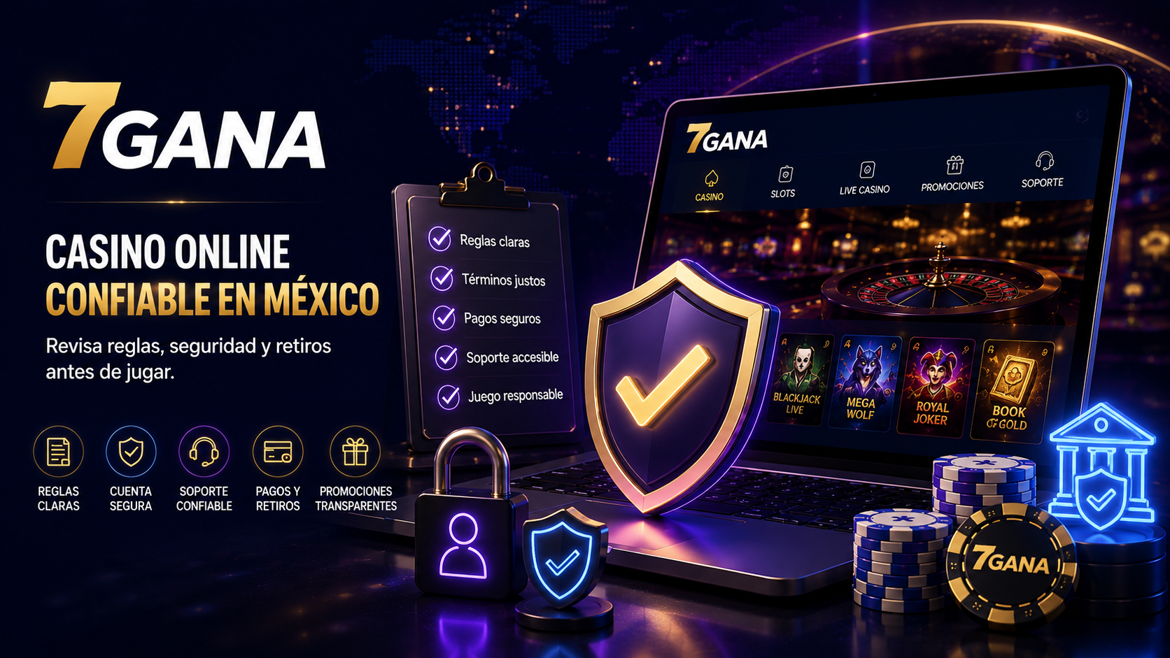 Ilustración editorial sobre tragamonedas para celular para una guía informativa de 7GANA dirigida a usuarios adultos en México.