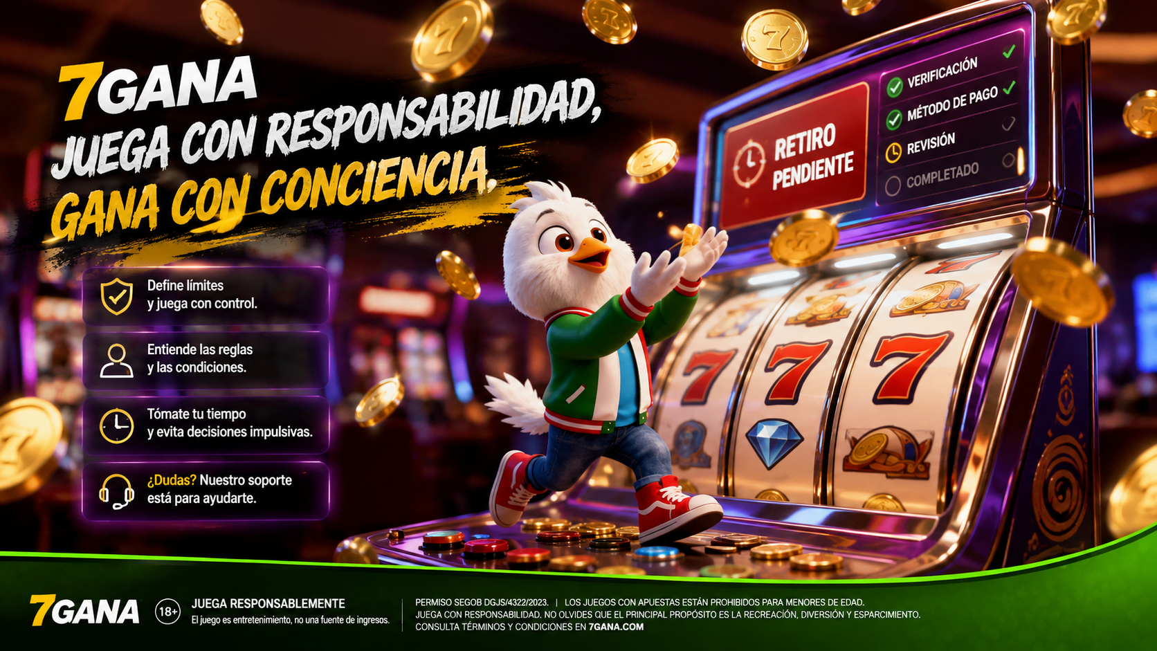 Ilustración editorial sobre casino en vivo México para una guía informativa de 7GANA dirigida a usuarios adultos en México.