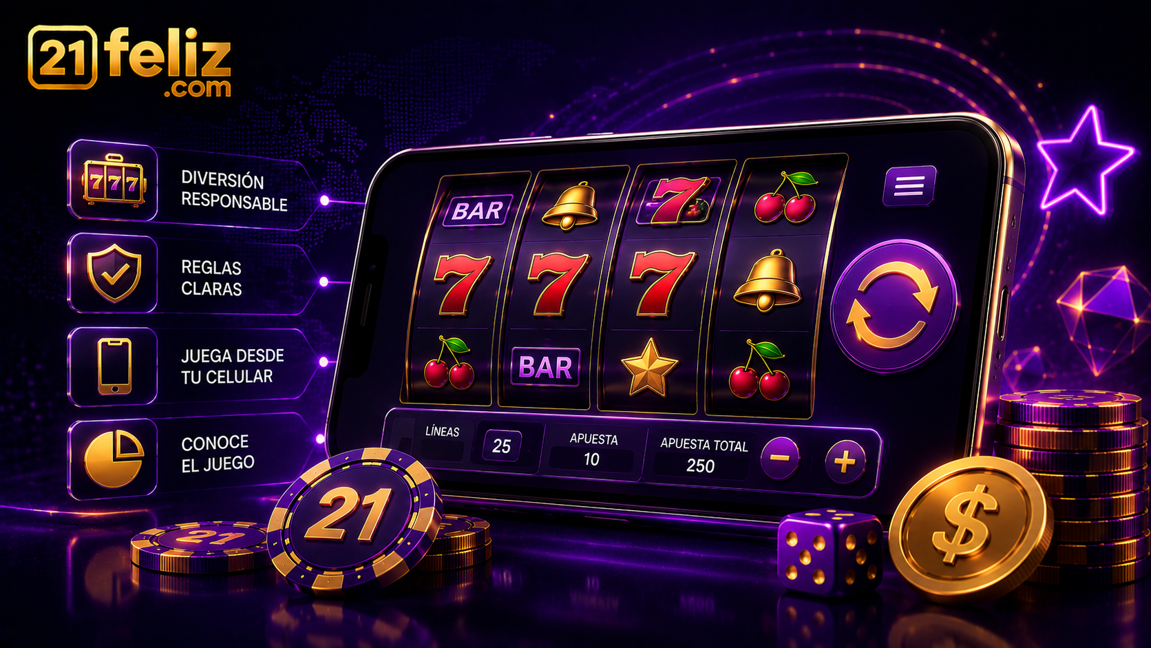Guía visual sobre tragamonedas online México con elementos de juego digital, reglas y control responsable en un entorno moderno.