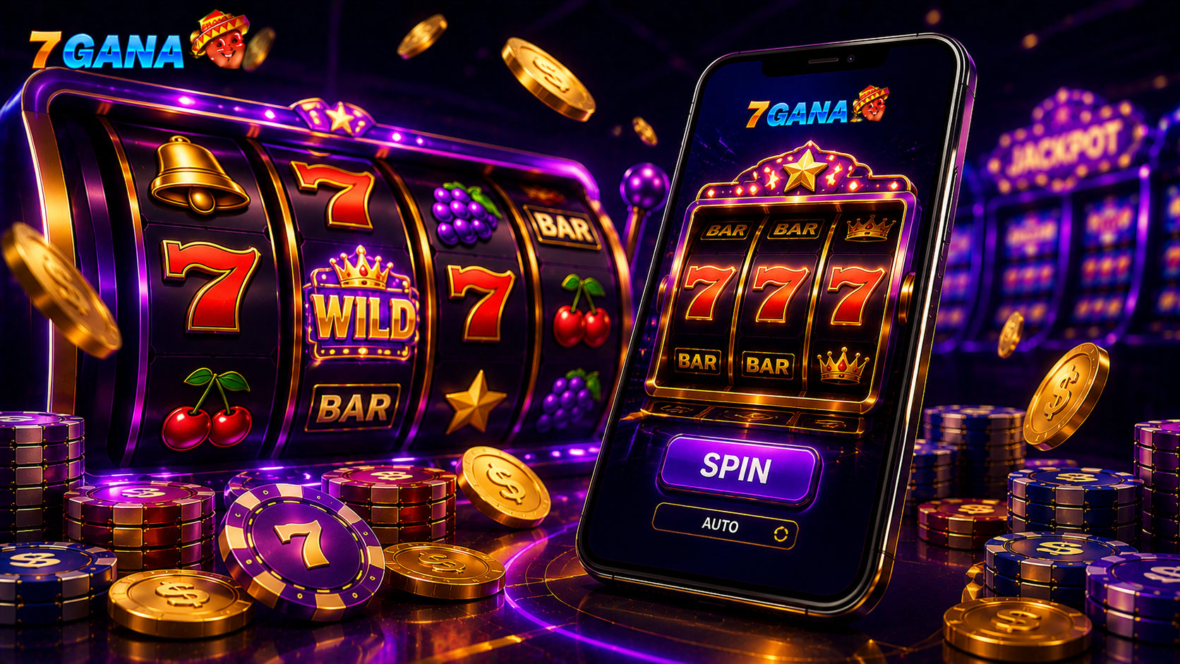 Ilustración editorial relacionada con duración de una sesión de casino online, creada para una guía informativa de 7GANA para usuarios adultos en México.