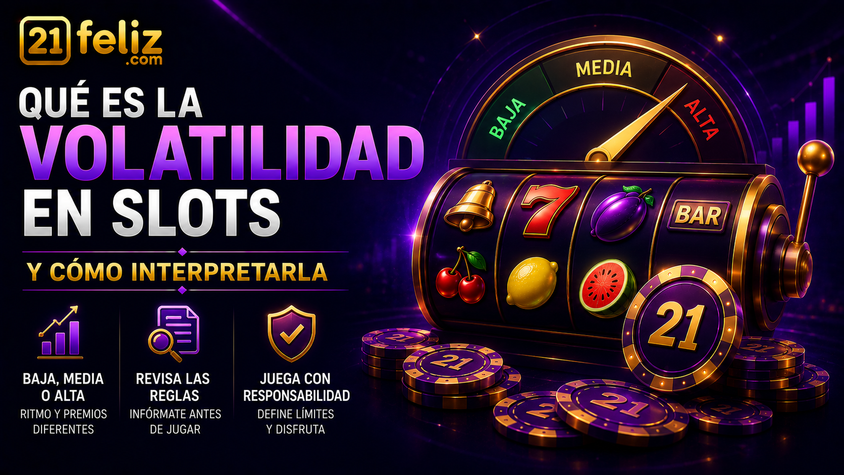 Visual editorial sobre volatilidad en slots con elementos de juego digital y composición clara para usuarios adultos en México.