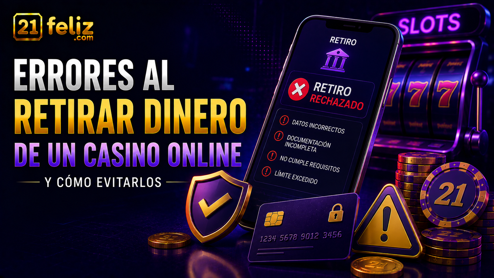 Imagen editorial sobre errores al retirar dinero de un casino online con composición clara para usuarios adultos en México.