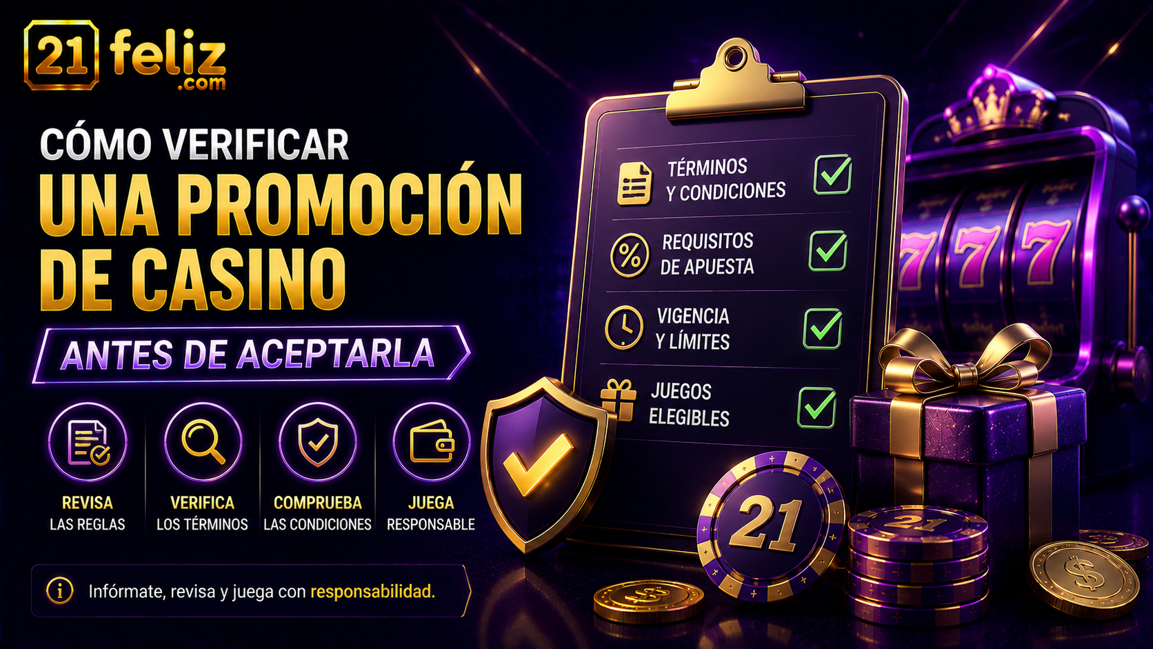 Imagen editorial sobre verificar promoción de casino con composición clara para usuarios adultos en México.