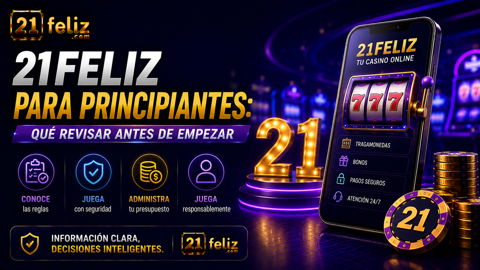 Imagen editorial sobre 21FELIZ para principiantes para usuarios adultos en México.