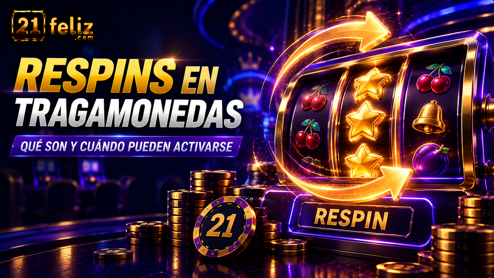 Imagen editorial sobre respins en tragamonedas para una guía dirigida a usuarios adultos en México.