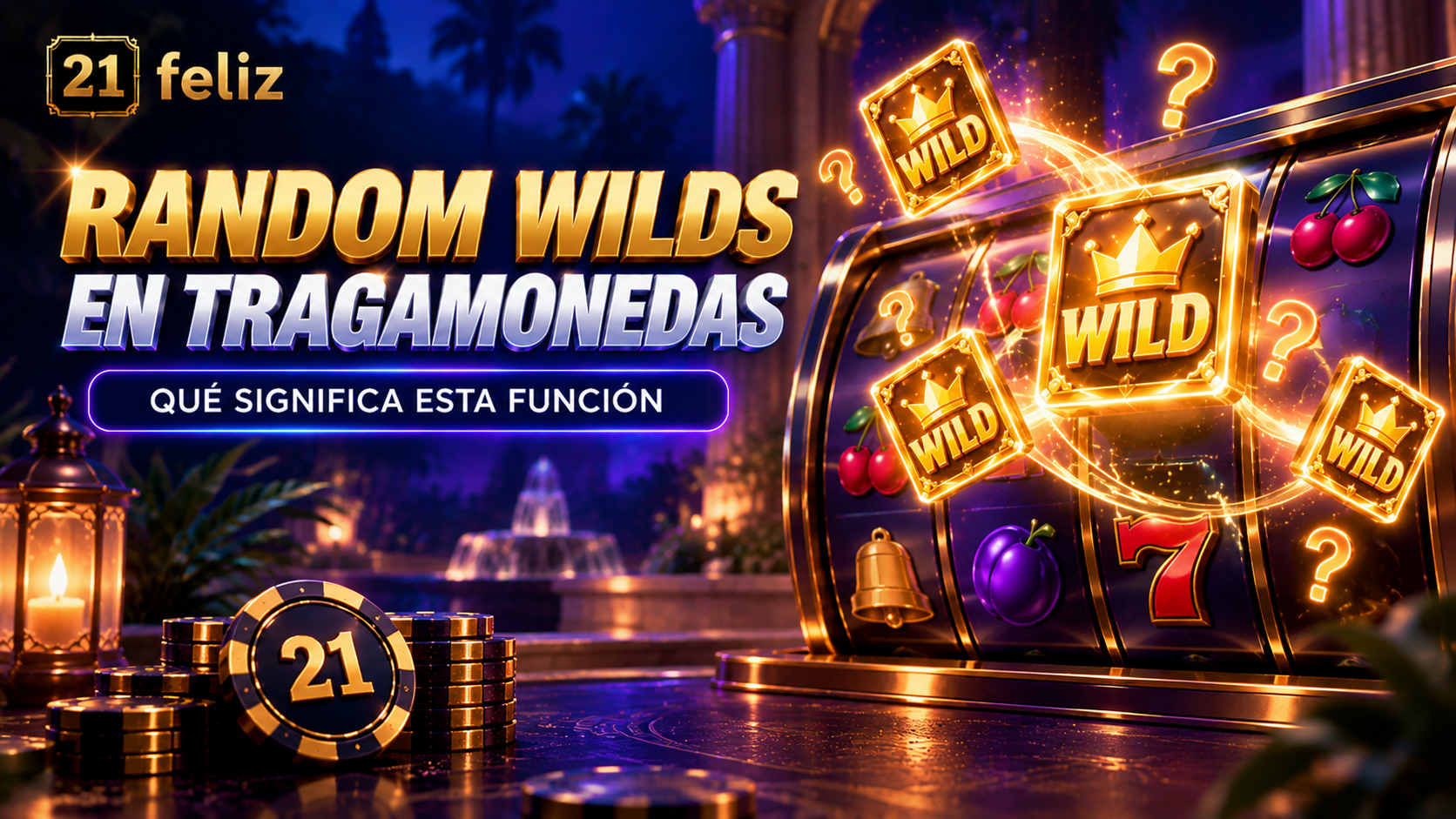 Imagen editorial sobre Random Wilds en tragamonedas con composición informativa para usuarios adultos en México.