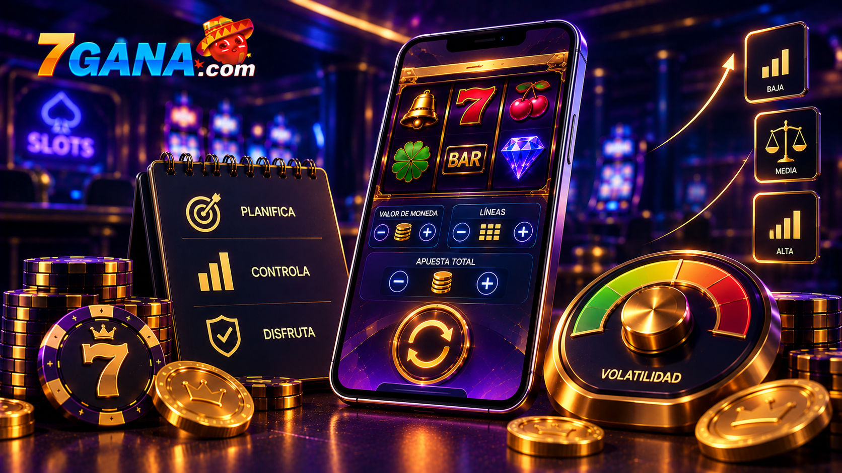 Composición editorial sobre bingo online para principiantes con elementos visuales específicos que explican el tema de forma clara.
