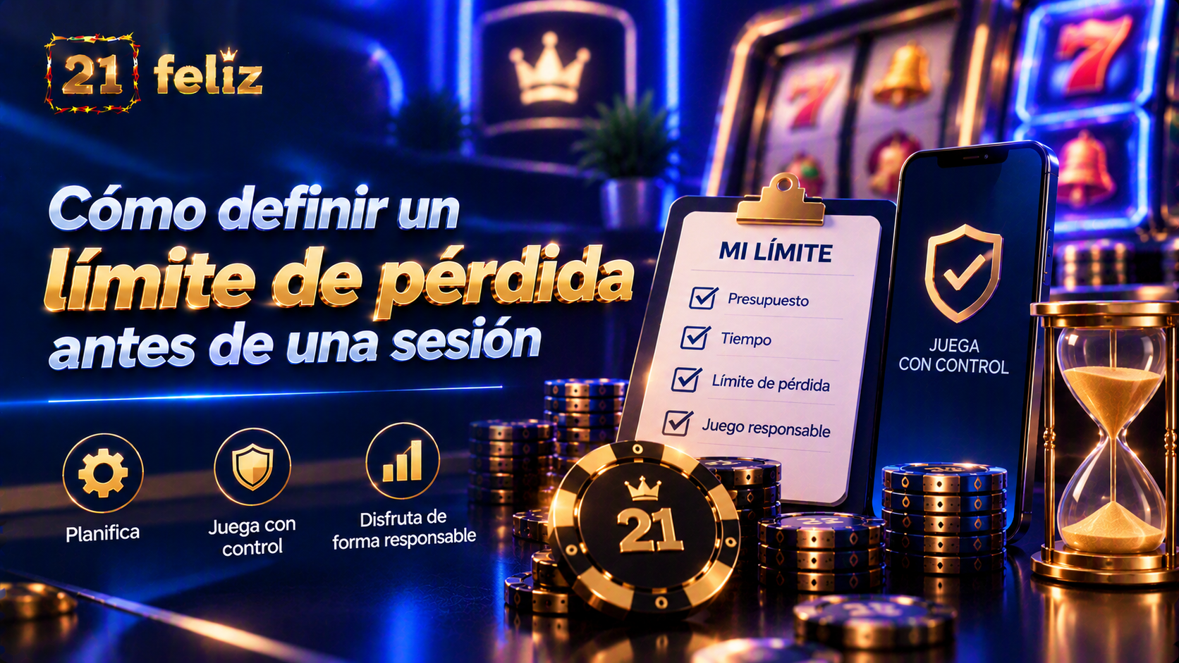 Imagen editorial sobre límite de pérdida con reglas y precauciones explicadas para usuarios adultos de casino online en México.
