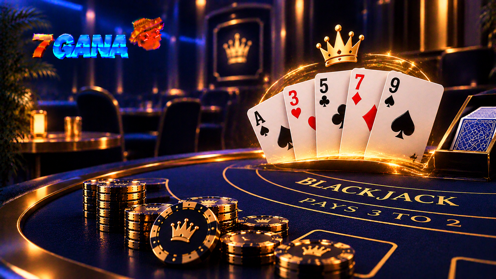 Explicación visual de H17 y S17 en blackjack con elementos del mecanismo, proceso o control descrito en la guía.