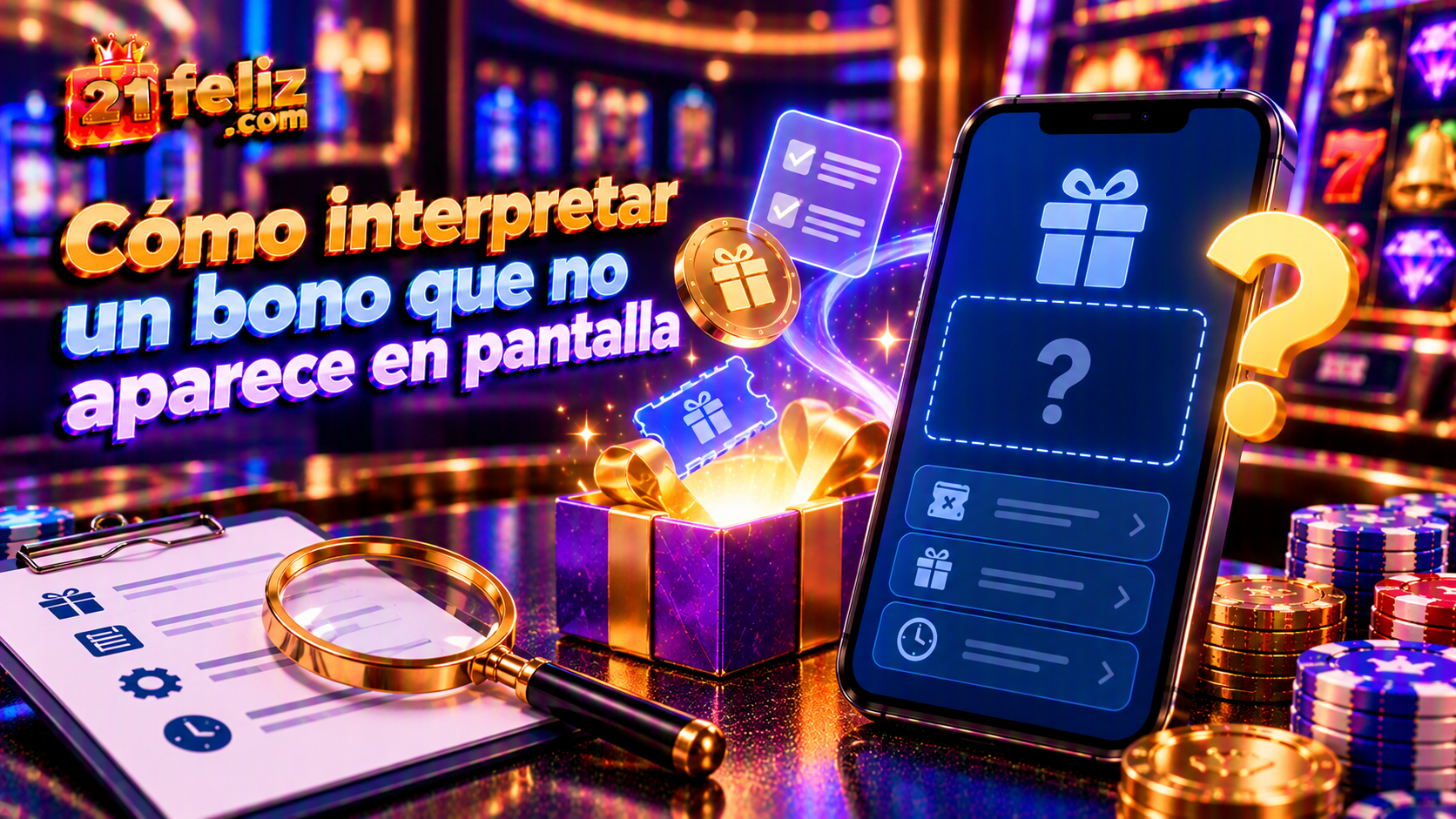 Interfaz ilustrativa sobre bono no aparece casino online, con controles claros y detalles visuales para orientar a usuarios adultos.