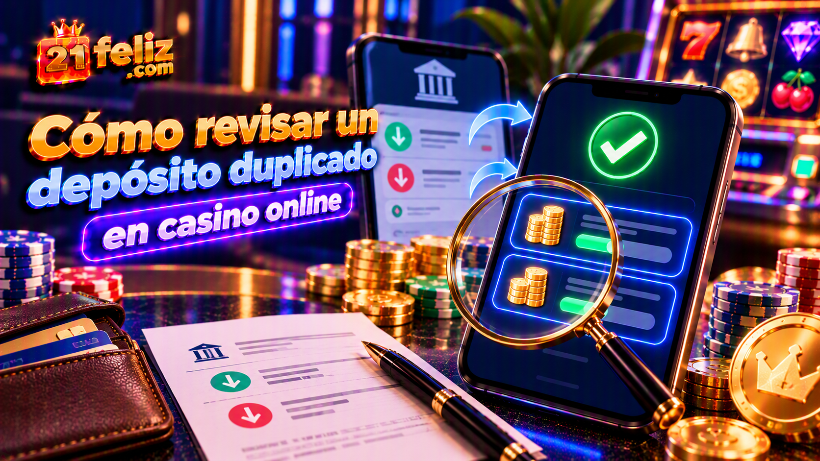 Interfaz ilustrativa sobre deposito duplicado casino online, con controles claros y detalles visuales para orientar a usuarios adultos.